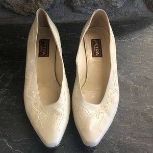 Vintage Petra Firenze pumps with snakeskin